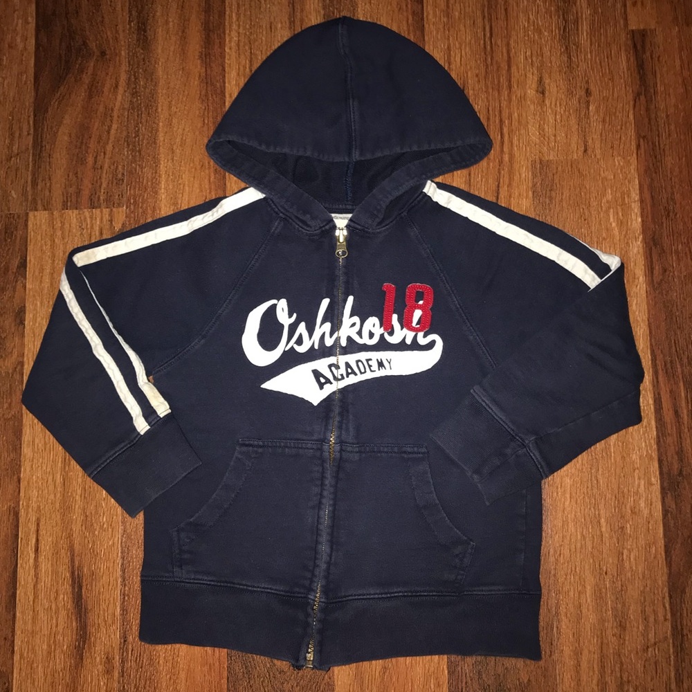 Osh-Kosh Zip Up Hoodie Boys Sz 5